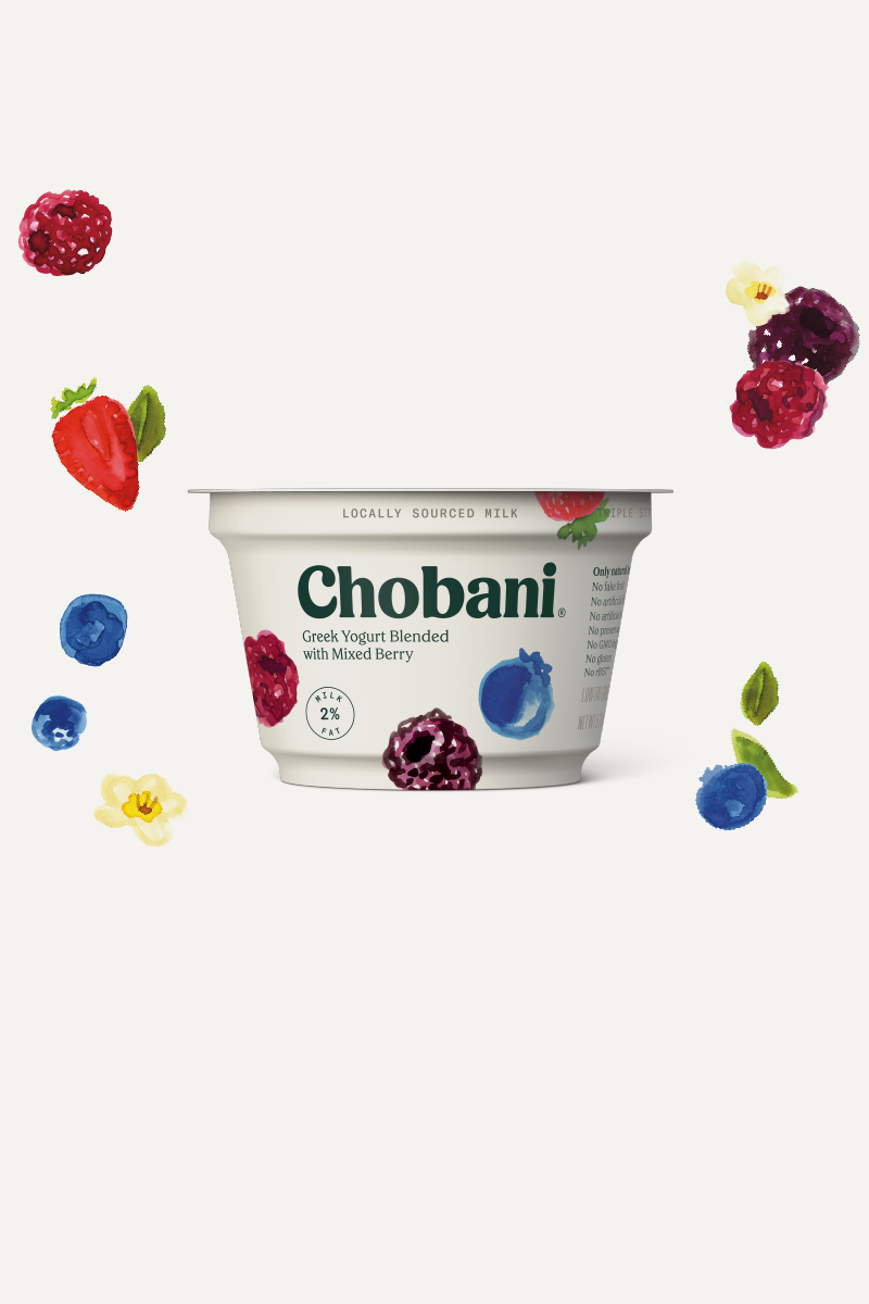 Blended Greek Yogurt | Mixed Berry Cup | Chobani®