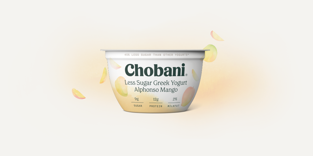 Less Sugar Greek Yogurt | Alphonso Mango Cup | Chobani®