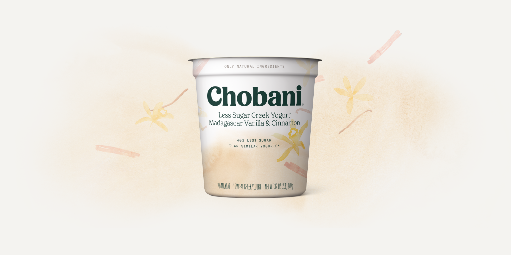 Less Sugar Greek Yogurt l Madagascar Vanilla & Cinnamon Largesize tub