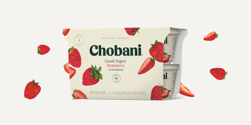 Fruit on the Bottom Greek Yogurt Strawberry Multipack Chobani®