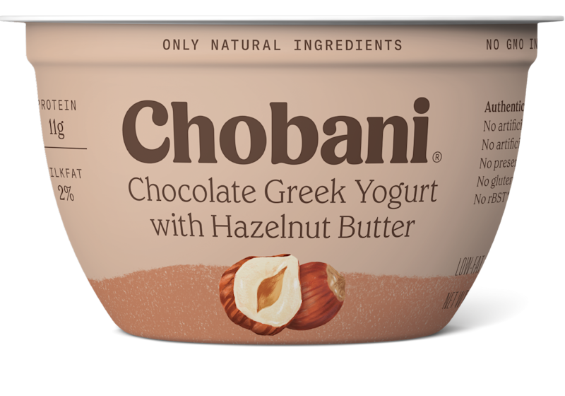 Chobani Greek Yogurt With Nut Butter Chocolate With Hazelnut