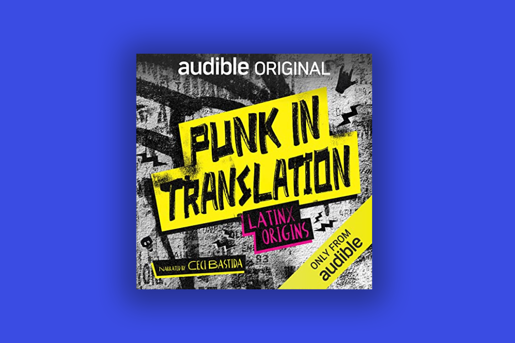 Punk in Translation cover with cobalt blue background.
