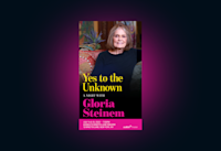 The show artwork for “Yes to the Unknown: A Night With Gloria Steinem” on a dark background. 