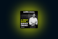 The cover art for “A Great Book with Barack Obama” on a dark background.