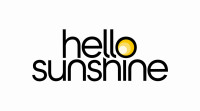 the words Hello Sunshine on a white background