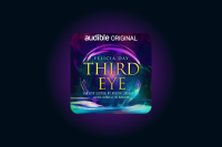 The cover art for "Third Eye" on a black background. The cover features a purple and blue orb surrounded by mist. 