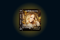 Promotional image for "Mariah Carey: Portrait of a Portrait," an Audible Original from the Words + Music, series featuring Mariah Carey framed by a golden ornate border with butterfly designs, volume 40.