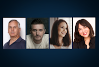 Headshots of authors Dennis E. Taylor, Richard Armitage, Leeanne Slade and Lily Chu side-by-side. 