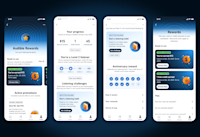 Demo images of Audible Rewards in action.