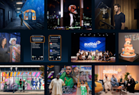 A collage of some of Audible's top campaigns, events, titles, and milestones from 2024.