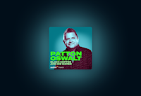 The artwork for “Patton Oswalt: Black Coffee and Ice Water” on a dark background. 