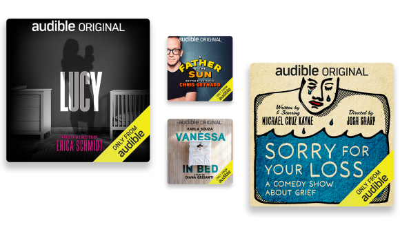 newsroom audible-theater-5-years+book-covers