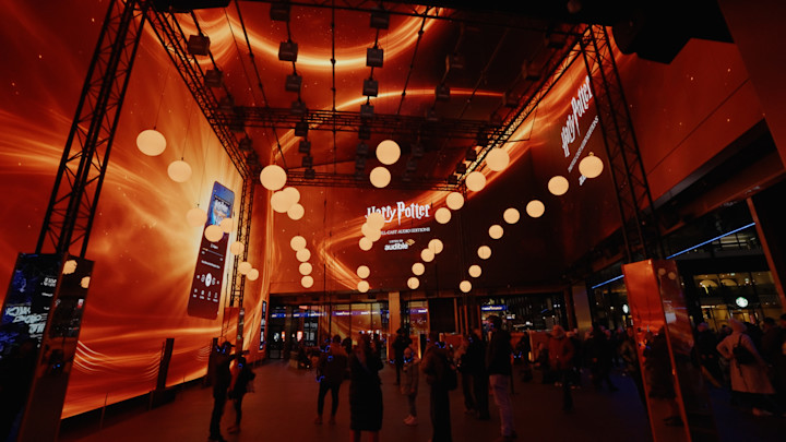 Visitors to London's Outernet were immersed in spatial audio and breathtaking projections, and cozied up in listening booths with curated clips from the series.