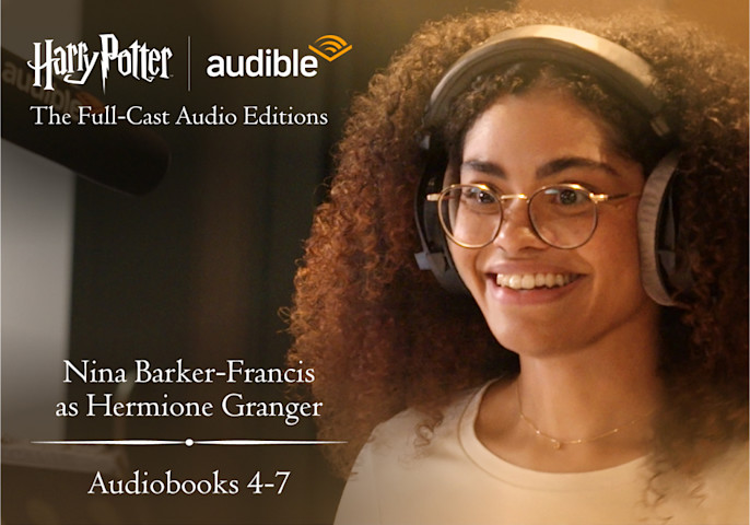 A photo of Nina Barker-Francis performing the role of Hermione Granger (Books 4-7).