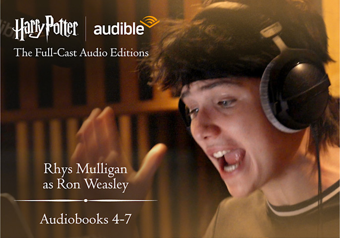 A photo of Rhys Mulligan performing the role of Ron Weasley (Books 4-7).