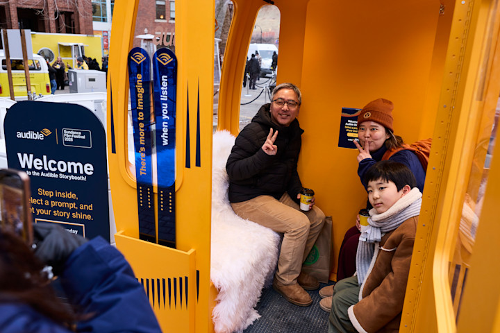 Audible Storybooth visitors were able to record their memories from the festival. 