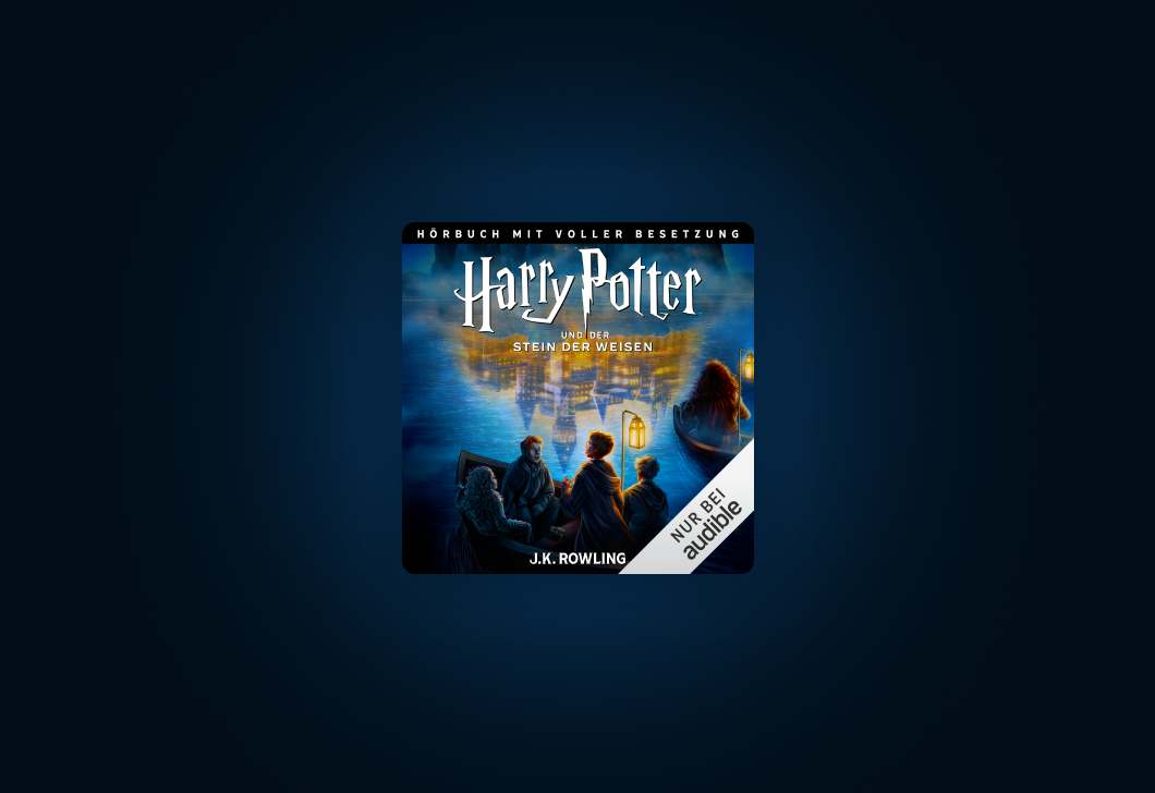 The cover for volume one of “Harry Potter: The Full-Cast Audio Editions” in German.