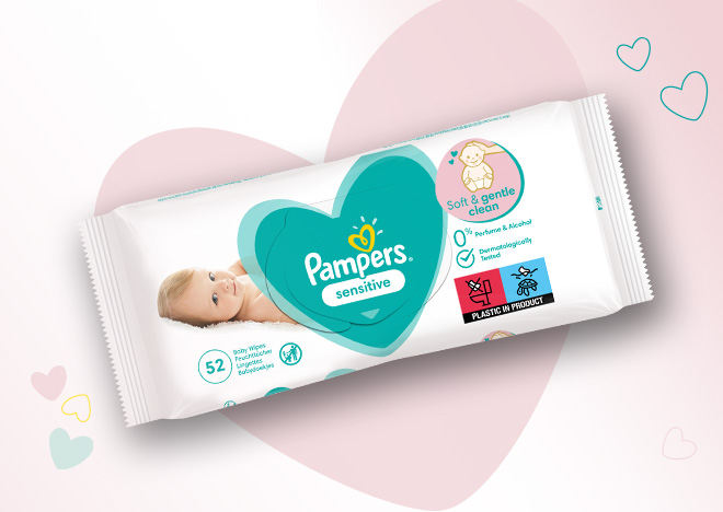 Pampers Sensitive packhots