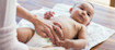Baby with nappy rash
