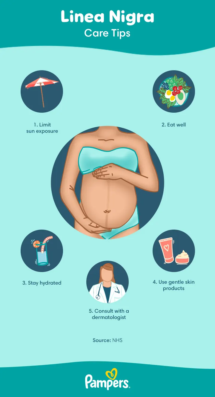 Linea Nigra: What It Is and When Does It Appear | Pampers UK