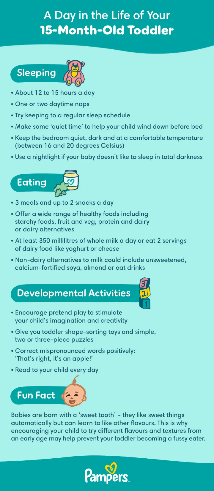 your-15-month-old-development-sleep-mealtimes-pampers-uk