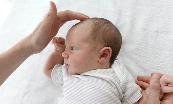 Slight flat spot hot sale on baby's head