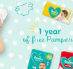 Sign up to win a year’s supply of Pampers®
