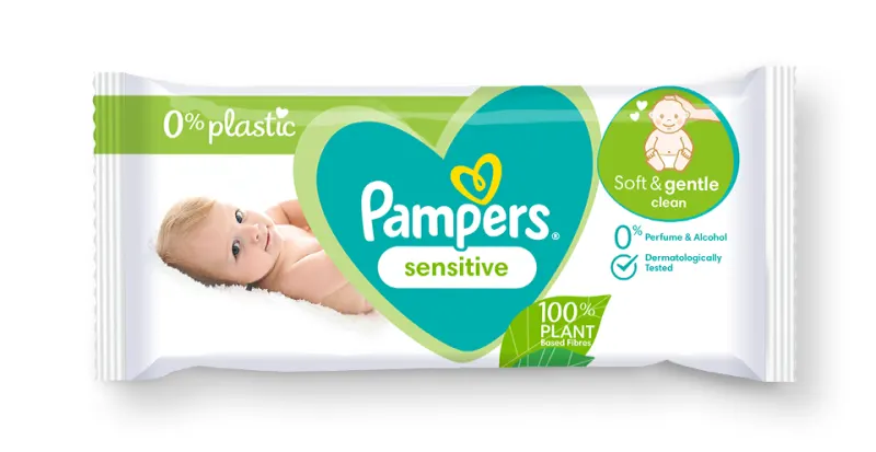 Pampers® Sensitive™ Plastic Free Wipes