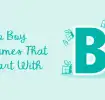 Boy Names That Start With B