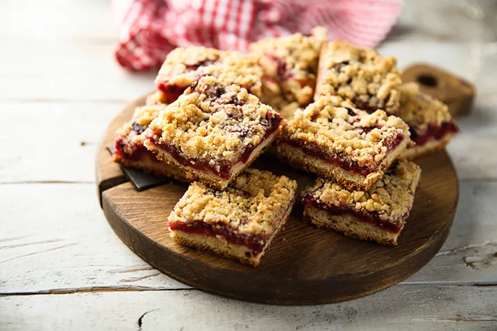 Berry squares for toddlers