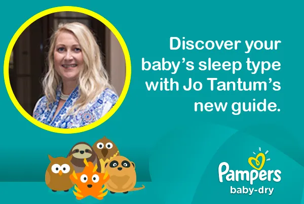 Discover your baby's sleep type with Jo Tantum's new guide.