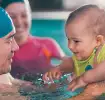 Baby swimming