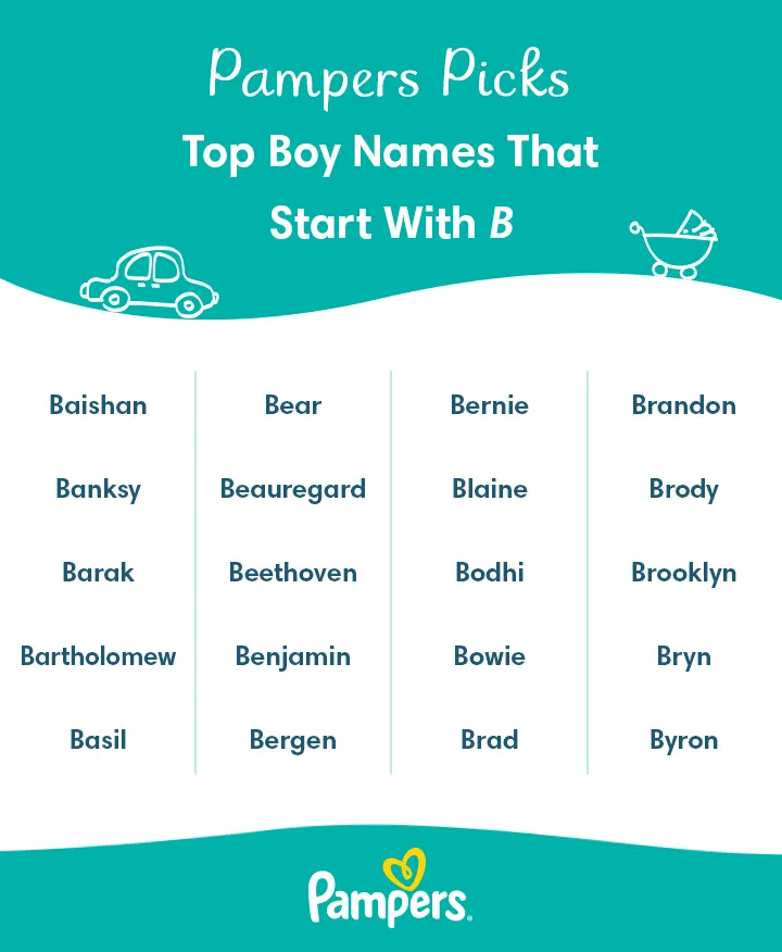 83 Boy Names Beginning with B Pampers UK