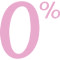 0% pink