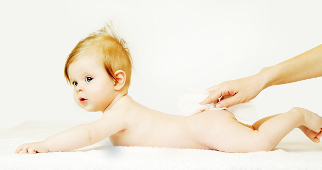 Pampers baby on front