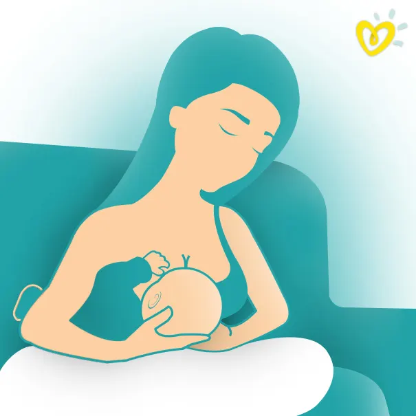 Breastfeeding Mother Using the Rugby Ball Hold