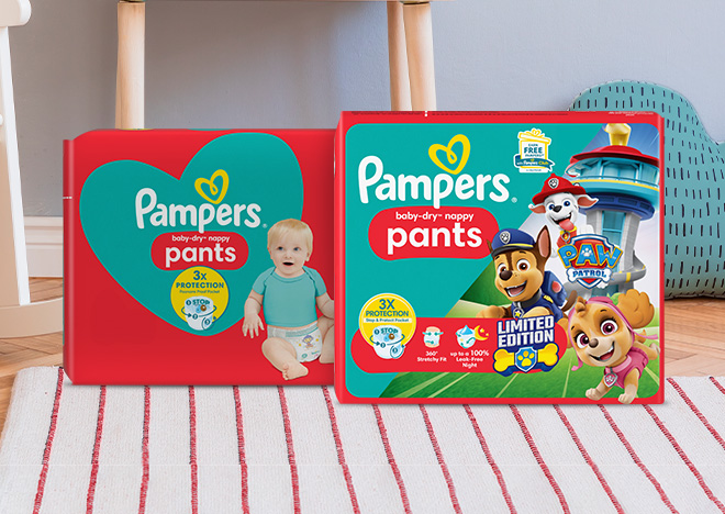 Baby-Dry Pants pack shots