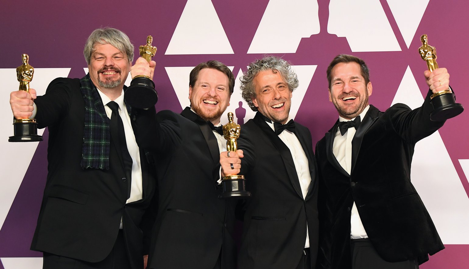 First Man - Oscar winners group shot