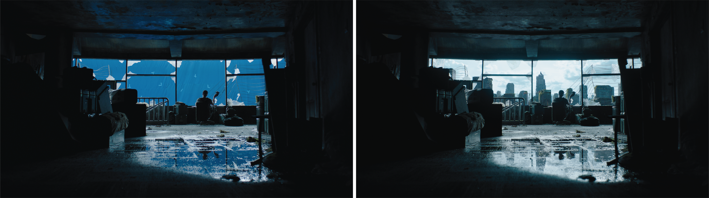 The Last of Us Season 2 - Press Round-Up - Progression VFX Stills - abby skyline view