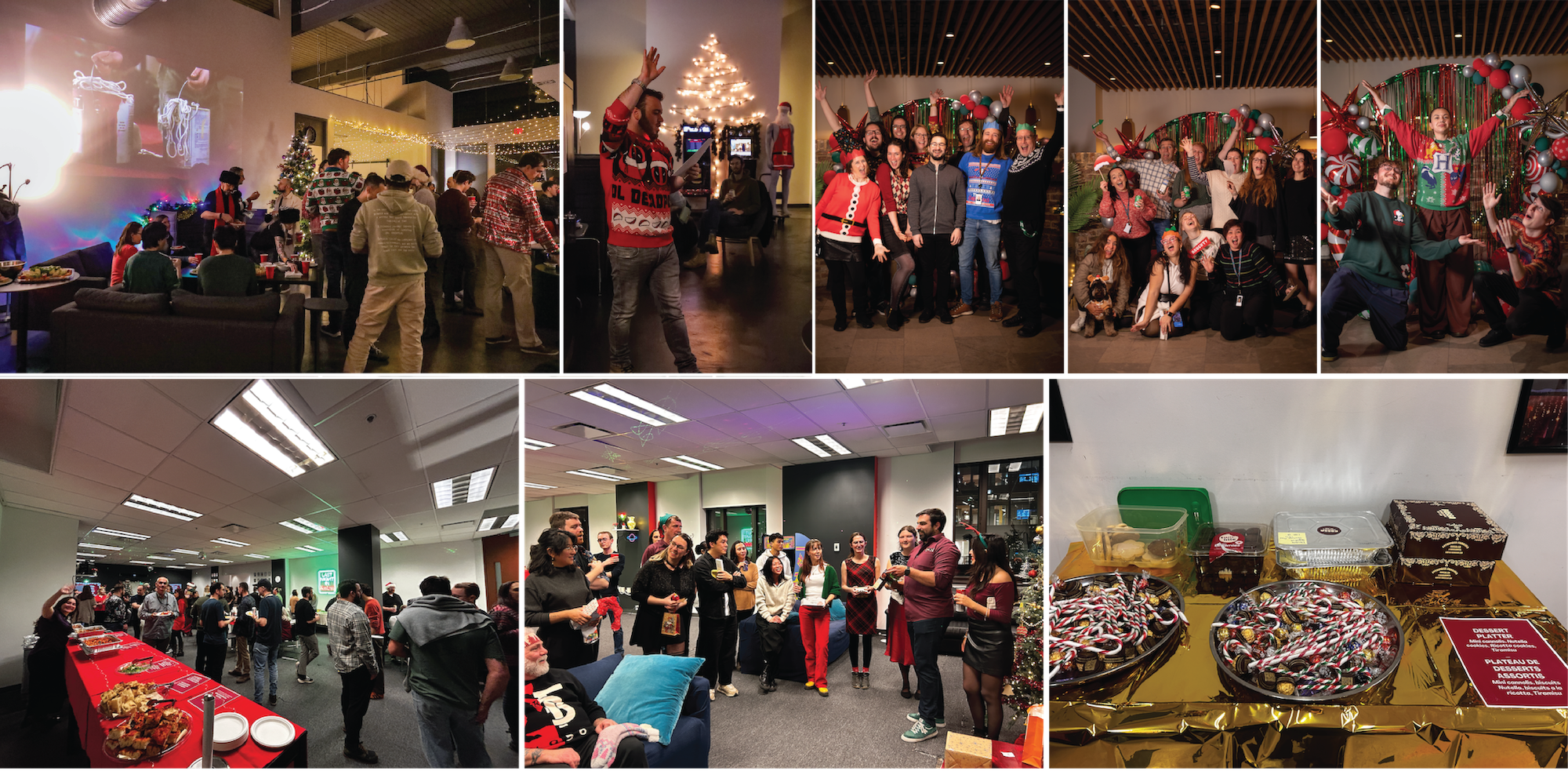holiday parties - collage