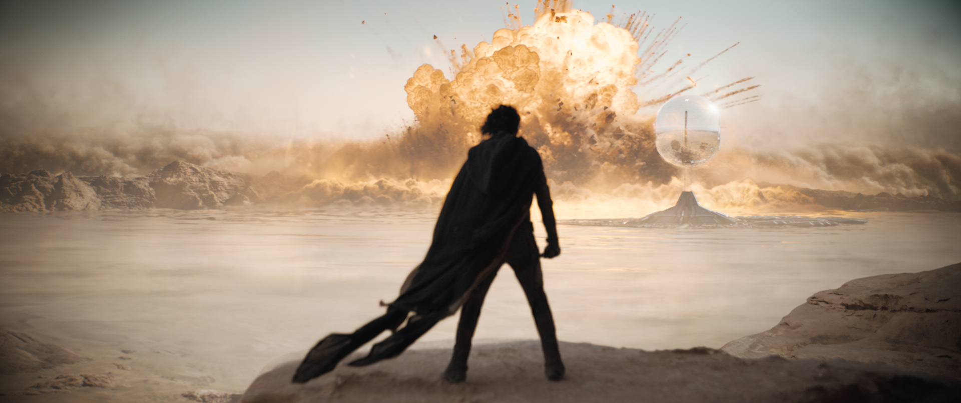 Dune: Part Two - VFX still (Paul + explosion)