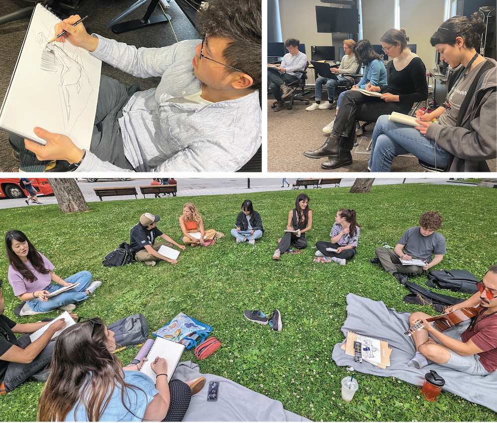life drawing sessions blog - collage 1