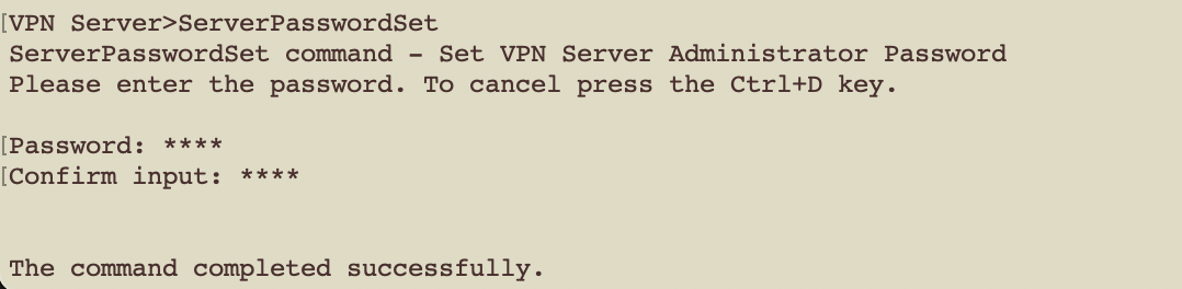 ServerPasswordSet