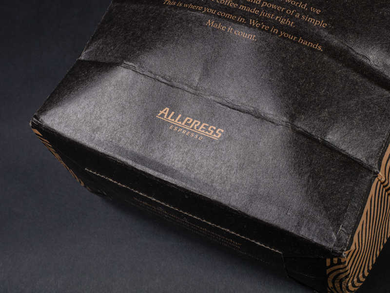 Allpress Compostable Coffee Packaging