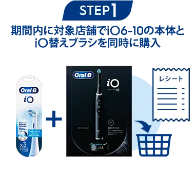 お好きなiO替えブラシ1パック分無料キャッシュバック