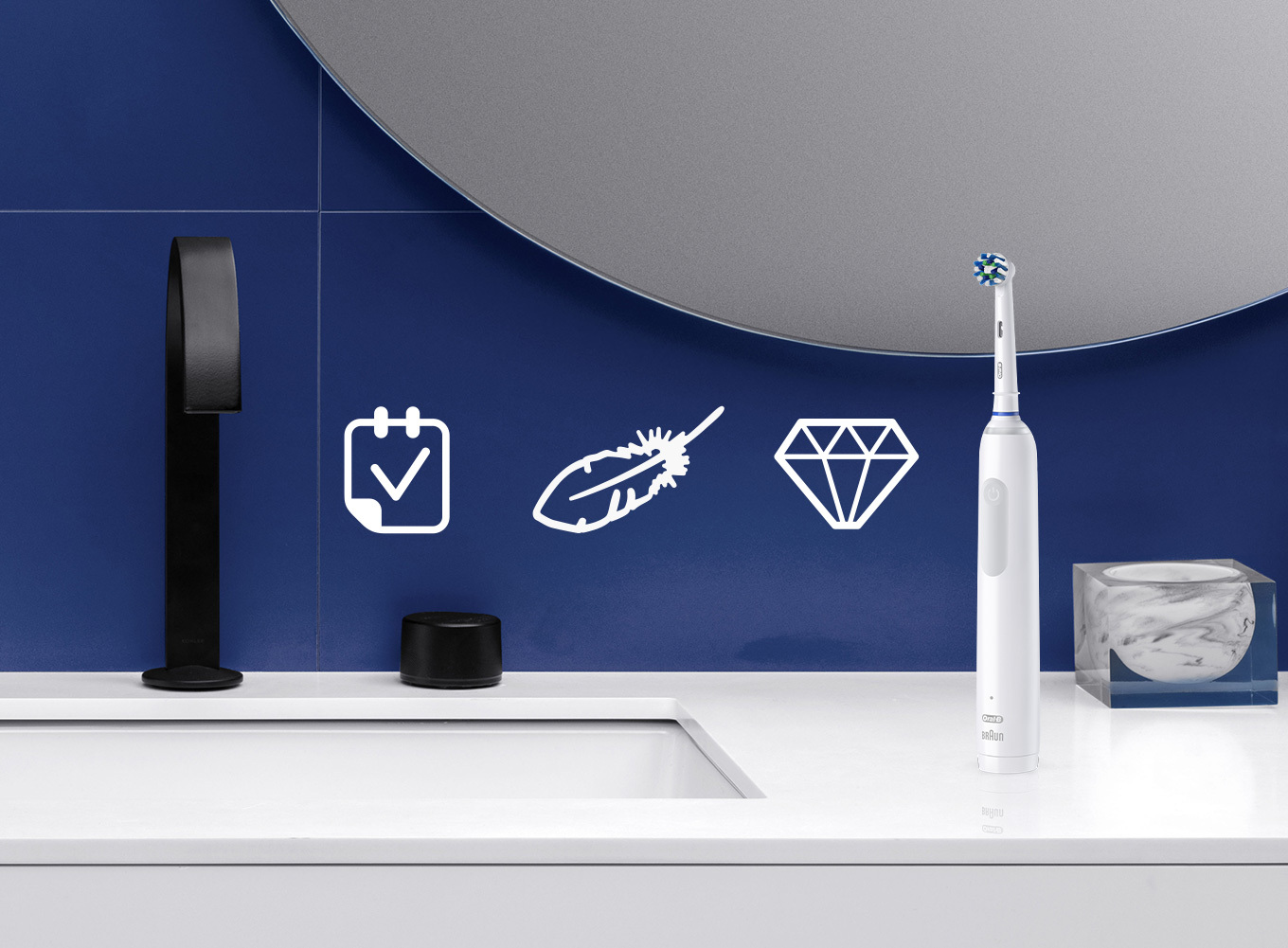 ブラウン Oral-B 電動歯ブラシ（ブルー）PRO2 2500 D5055133XBL 【公式