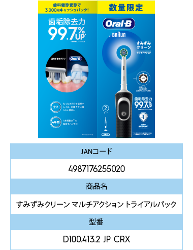 歯科医院トライアル版　ブラウンオーラルB 歯科医院トライアル版ブラウンオーラルB