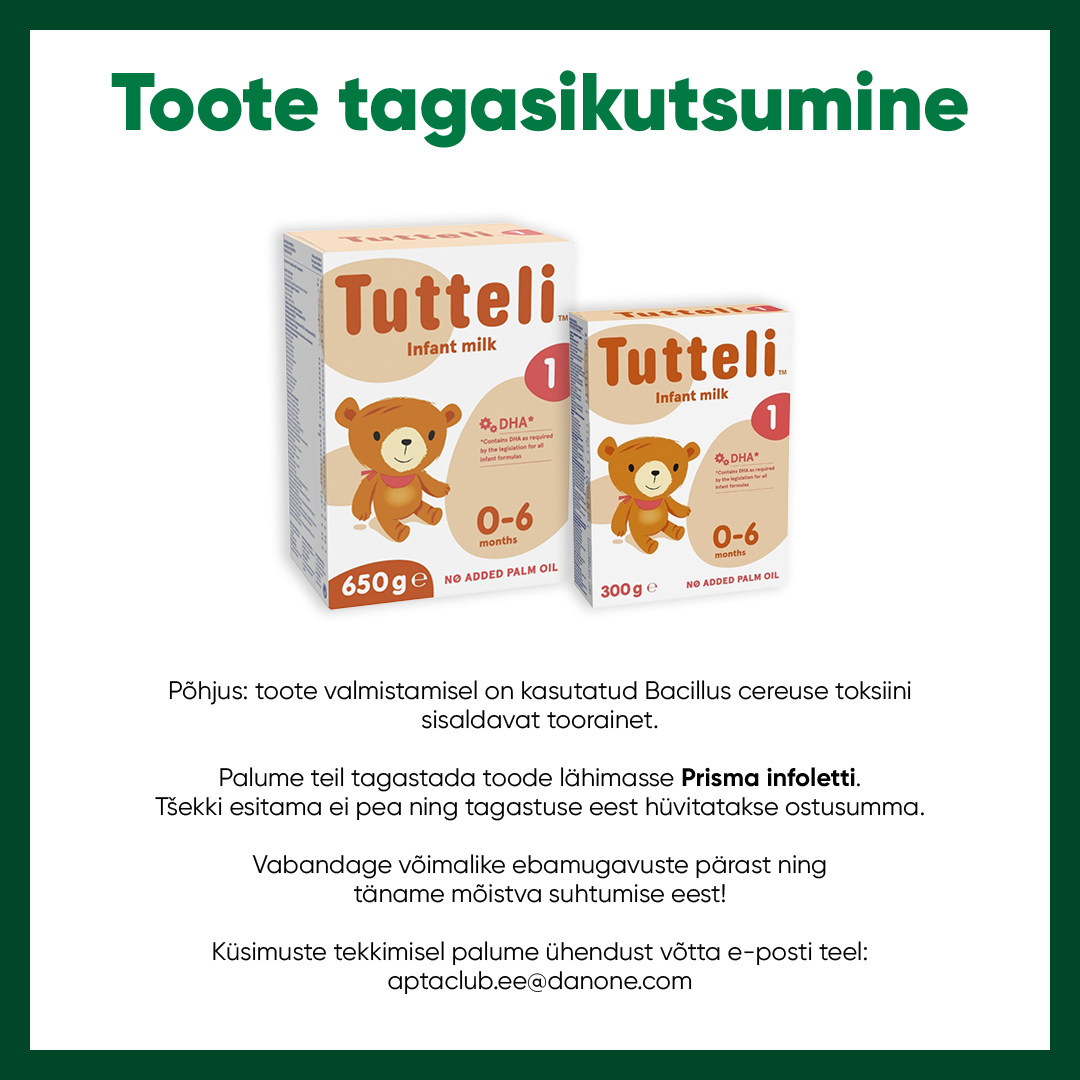 Tagasikutsumine Tutteli imikutoit FB