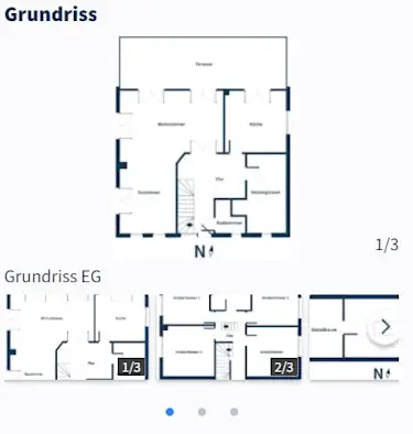 Hier würden Sie einen Beispiel Grundriss in einem Immobilien-Exposé sehen.