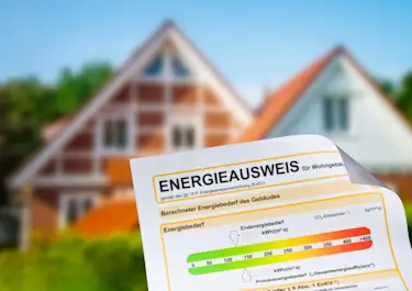 farblich gekennzeichnete Energieeffizienzklassen